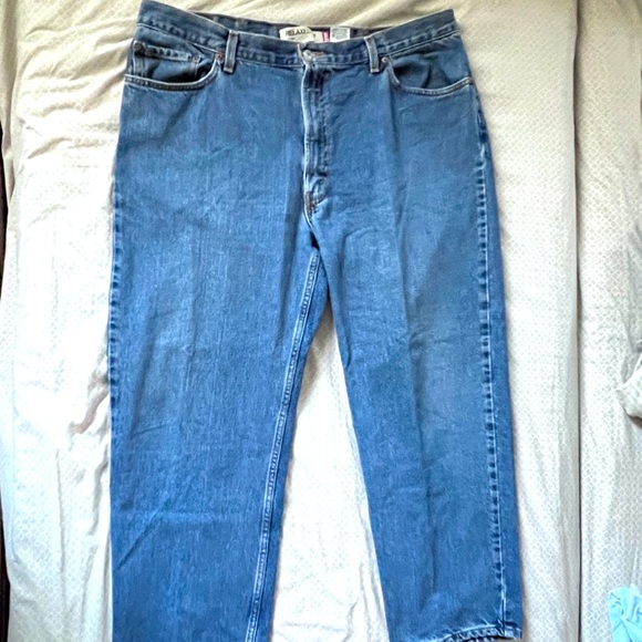 Levi 550 Medium Wash 42X30 Straight Leg Relaxed Denim Jeans - Picture 7 of 9